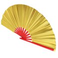 thumbnail image 4 of Abanico plegable de bambú dorado para elegantes actuaciones de kung fu, 4 of 8
