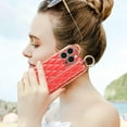 thumbnail image 4 of Compatible with iPhone 13 Pro Max Glitter Luxurly Plating Case, Street Fashion with Wrist Strap Protector Phone Cover Full-Body Bumper Electroplated Case for iPhone 13 Pro Max 6.7 Inch Red, 4 of 12