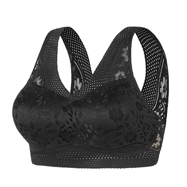WILLBEST Brasier Sujetador De Verano De Seda Helada Sin Costuras Para Mujer, Con Espalda Descubierta Y Sin Aros De Acero, Ropa Interior De Encaje, Chaleco Deportivo Envolvente Para El Pecho.