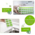 thumbnail image 2 of Bandejas para cubitos de hielo, bandejas de silicona de fácil liberación y flexibles para 14 cubitos de hielo con tapa resistente a derrames, 2 of 3