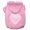 Light Pink, variant on Pet Dog Cat Hoodie Screen Printed, "Chevron Heart"