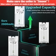 thumbnail image 2 of HLONK Station d'Accueil pour Chargeur de Télécommande Wii 2 Pcs Piles pour Chargeur de Télécommande Wii 2800mAh, 2 of 7
