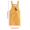 thumbnail image 3 of Todaioua Waterproof Apron for Cooking, Long Oil Resistant Kitchen Bib Apron, Adjustable Waist Apron for Chef Baking Cleaning, Home Restaurant Catering Apron, Washable Work Clothes Adult, 3 of 8