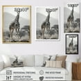 thumbnail image 4 of Designart "Africa Giraffes gracefulness I" African Floater Framed Wall Art Living Room, 4 of 7