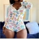 Combinaison de Pyjama Court Extensible à Manches Longues pour Femmes Sexy – image 3 sur 5