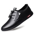 thumbnail image 4 of Zapatos formales de cuero para hombre, zapatos informales de negocios, zapatos de suela suave con cordones, zapatos deportivos ligeros, zapatos transpirables, 4 of 4