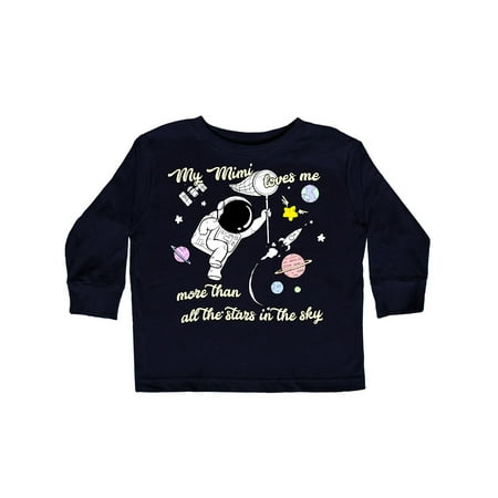 

Inktastic My Mimi Loves Me Gift Toddler Boy or Toddler Girl Long Sleeve T-Shirt