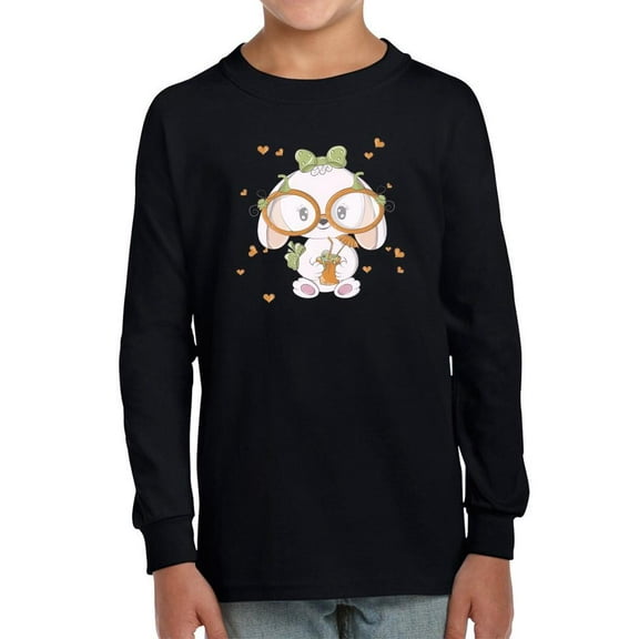 Cute Baby Bunny W Glasses Long Sleeve Toddler -Image by Shutterstock,  3 Toddler