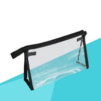 GETAJGHSD 1Set Portable Small Cosmetic Bag For Women Travel Toiletry Organizer Black