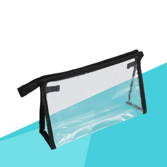 GETAJGHSD 1Set Portable Small Cosmetic Bag For Women Travel Toiletry Organizer Black