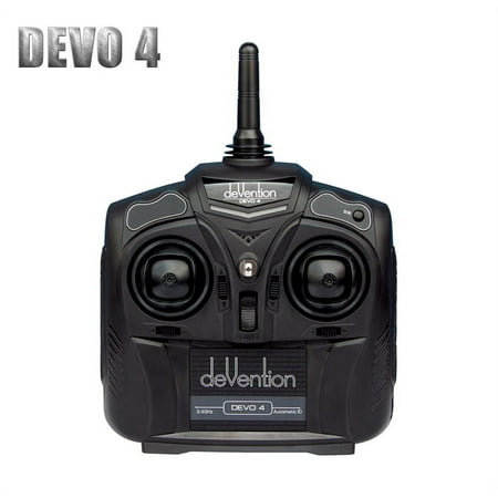 HobbyFlip Walkera Devention Devo 4 Radio Transmitter Remote Devo 4 Transmitter Compatible with RC Aircraft