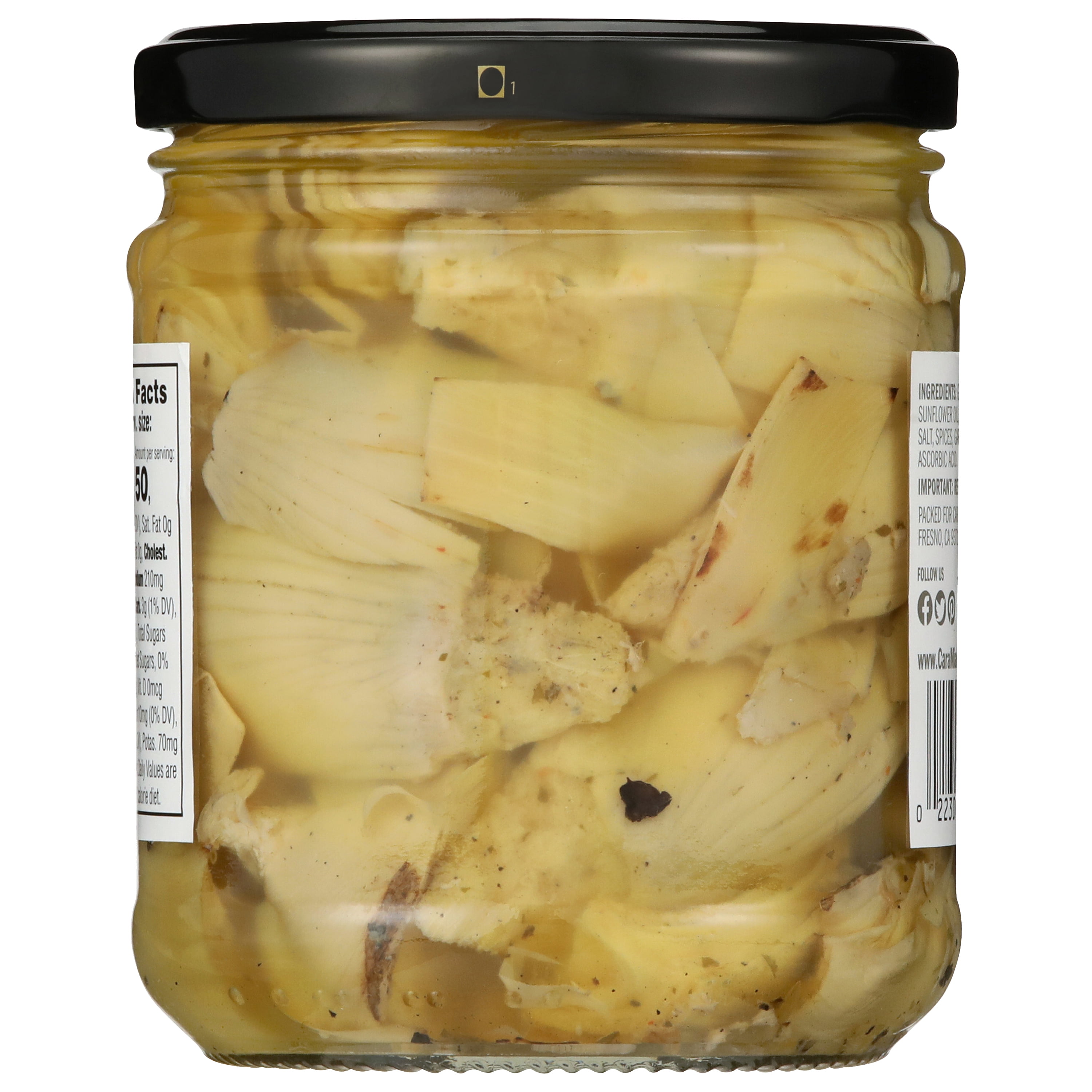 (3 pack) CaraMia Non-GMO Gluten-Free Grilled Artichoke Hearts in Oil and Herbs, 14.45 oz Can