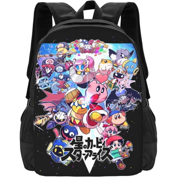 Kirby Backpack,3d Print Laptop Backpack Lightweight Casual Daypack Bookbag 16.5 In,Style-3
