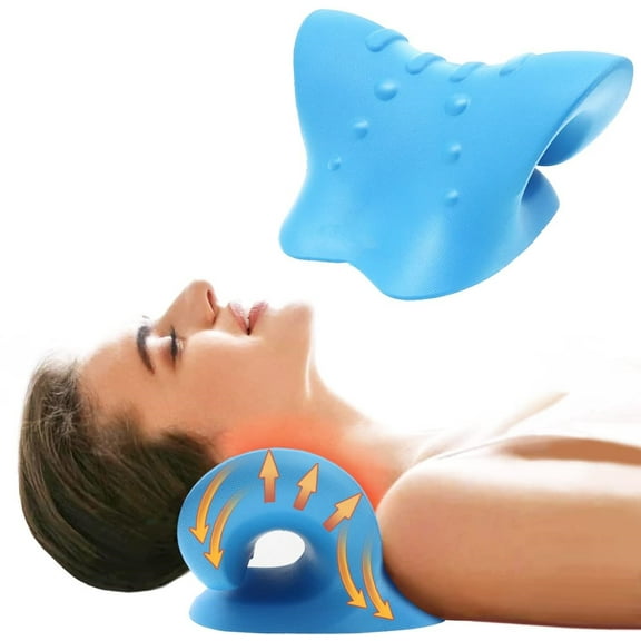 PU Neck Massage Pillow, Finger Pressure, Convex Point Massage, Traction Pillow, Relax Shoulders and Neck, Relieve Fatigue