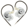 thumbnail image 1 of KZ In-Ear Stage Monitoring Headphones with Dual Magnetic Circuit Drivers - KZ EDX Pro X, Transparent, Customized for Stage Use, Non-Microphone Version, 1 of 7