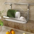 thumbnail image 3 of Foldable Stainless Steel Wall Mounted Dish Rack, 3 of 5