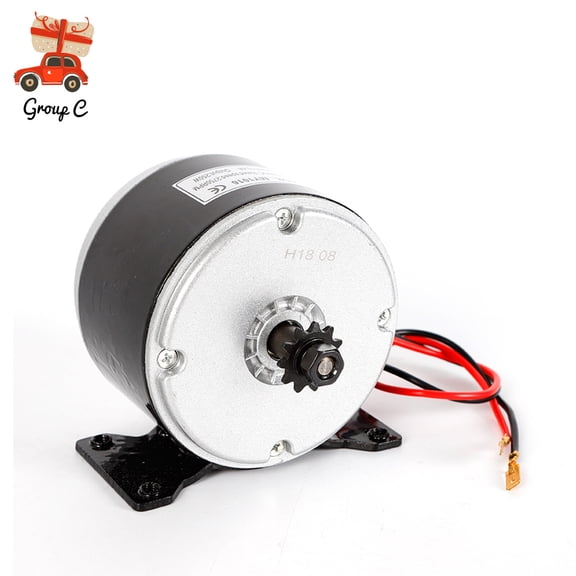 MY1016 24V DC 250W Brushed Electric Motor – 2750 RPM, 11T Sprocket, #25H Chain Drive, Replacement for Razor E300 Scooter, Mini Bike, Go Kart, Quad, Permanent Magnet, 12 Gauge Leads