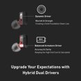 thumbnail image 2 of Phiaton MS 300 BA Wired Earphones with Mic – Earbuds with BA Drivers, Headphone Jack, and Inline Remote, 2 of 6