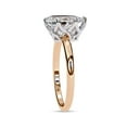 thumbnail image 3 of AFFY Solitaire Engagement Rings for Women Center 10x7mm Pear and Round Cut Lab Created Moissanite Wedding Anniversary Ring in 14K Solid Rose Gold Size-5.5, 3 of 6