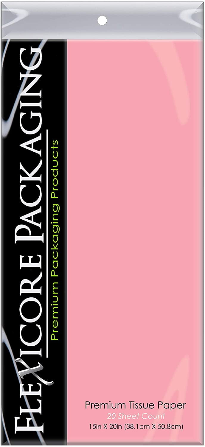 Flexicore Packaging Light Pink Gift Wrap Tissue, (10 Rolls)