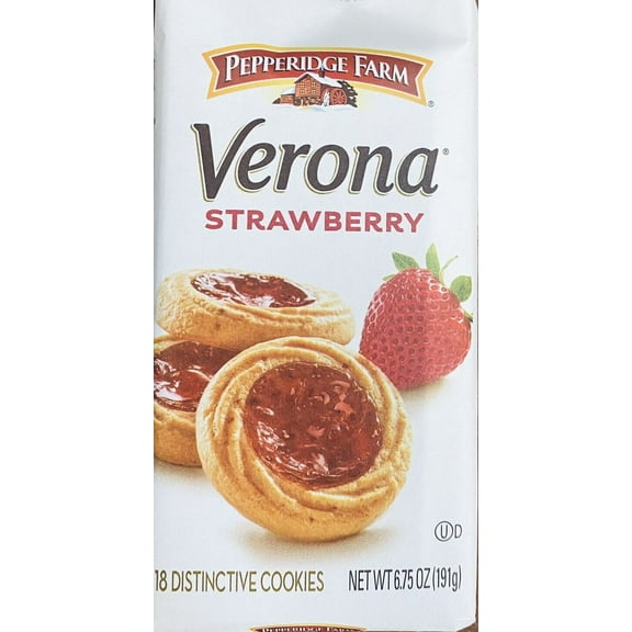 Pepperidge Farm Golden Baked VERONA STRAWBERRY Cookies 6.75 oz Bag - NEW