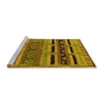 thumbnail image 2 of Ahgly Company Machine Washable Indoor Rectangle Oriental Yellow Industrial Area Rugs, 8' x 12', 2 of 4