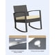 thumbnail image 2 of Juego de 3 muebles de porche, mecedora de patio, conjunto de bistró, sillas de ratán para exterior, conjunto de conversación con mesa de centro para porche, jardín, balcón, patio trasero y piscina, 2 of 9