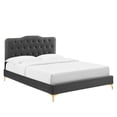 thumbnail image 3 of Modway Amber Full Platform Bed in Charcoal, 3 of 5