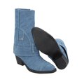 thumbnail image 4 of Bota Vaquera Tacón Bajo Con Capucha Arizona Para Mujer Azul Mezcilla Demin, 4 of 5