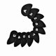 thumbnail image 3 of 10 piezas de funda protectora de cabeza de taco de palo de golf de neopreno duradero con letras numéricas (negro), 3 of 15