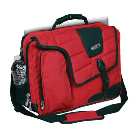 FUL Commotion Messenger Bag for 17in Laptops, Red