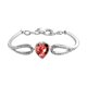 thumbnail image 1 of Corazón de melocotón pulsera de cobre blanco pulsera de platino Mujer Novia Joyería Hombres y Mujeres Pareja pulsera, 1 of 2