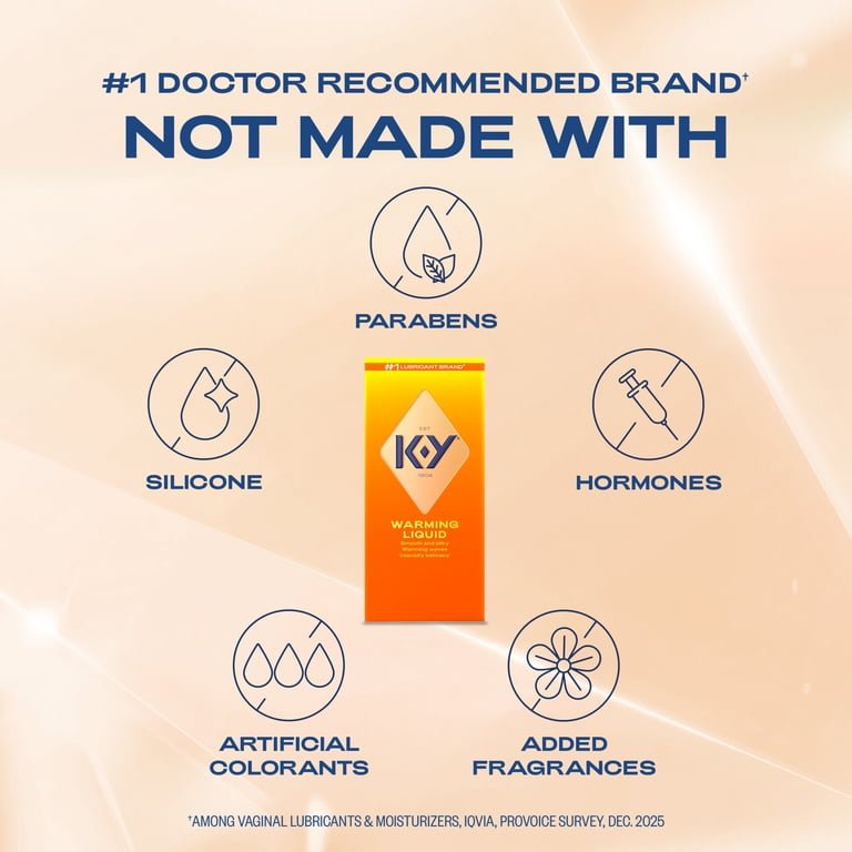 is ky warming liquid a water based lubricant K-Y® Warming Liquid Personal Lubricant main image 0