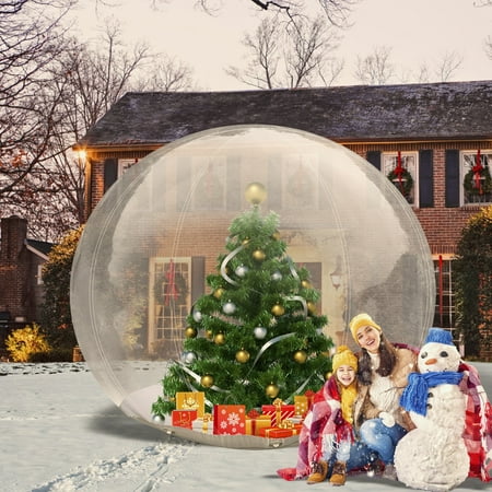 Relunch 10Ft Inflatable Snow Globe Gaint Christmas Decorations Outdoor Transparent Bubble Tent For Christmas Party Holiday Advertising Decor