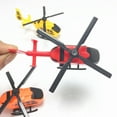 thumbnail image 2 of CIMAXIC 6pcs Simulation Mini Pullback Helicopter Toy Decoration Pull Back Aircraft Models Airplane Models Planes Toys Plastic Inertia Toy for Children Kids Playing (Random Color),4.53"X1.89"X1.3", 2 of 5