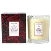 Voluspa Goji Tarocco Orange Glass Scalloped Edge Candle 6.2 oz