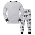 thumbnail image 5 of Xudanell Boys Pajamas 100% Cotton Truck Pjs Toddler 2 Piece Sleepwear Kids Winter Clothes Set 3t-10t (Grey, 9-10 Years), 5 of 9