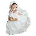 thumbnail image 2 of Coduop Toddler Baby Girls Tulle Dress Lace Sleeveless Princess Tutu Dress Hat, 2 of 6