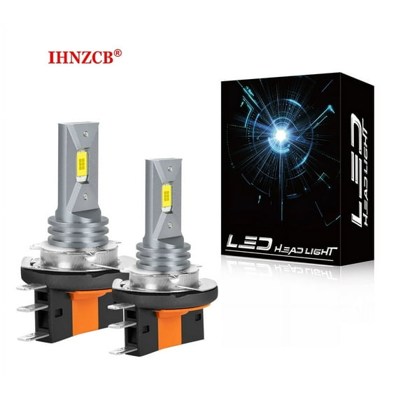 IHNZCB H15 LED Headlight Bulb High/Low Dual Beam 6000K White