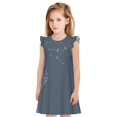 thumbnail image 1 of Balery White Dandelion Camisón de princesa para niñas, pijama de algodón con mangas abullonadas, suave y bonito.-XX-Large, 1 of 6