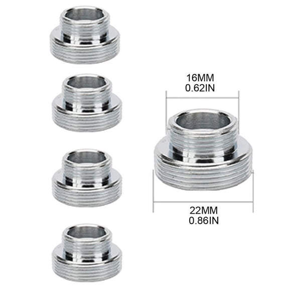 ZUARFY 5 Pcs Faucet Adapter Kit Kitchen Male Female Brass Faucet Adapter Water Purifier Aerator Connector Brass Aerator Adapter Hose Water Filter Kitchen Sink Faucet Adapter Bathroom Tap Accessories
