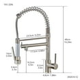 thumbnail image 2 of Handle Spring Neck Pull-Down Kitchen Faucet With Turbospray, Fastmount Chrome, 2 of 4