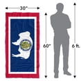 thumbnail image 6 of Wyoming Flag Beach Towel, 30"x60" Beach Towel, 6 of 6
