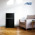 Arctic King 3.2 Cu ft Two Door Mini Fridge with Freezer, Black, EStar