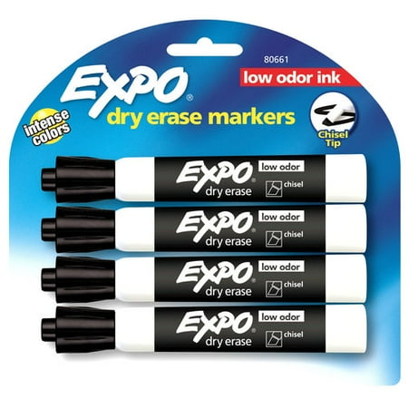 expo erase dry pack chisel tip markers odor low walmart