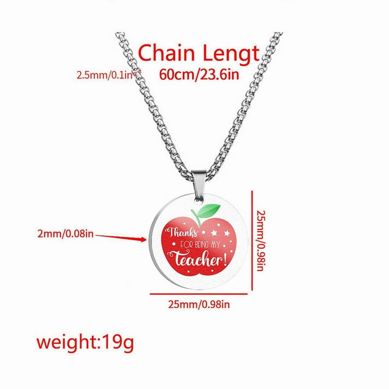 HIBRO Long Y Necklaces for Women Teacher Appreciation Gifts Thank You Necklace For Teacher Unique Teacher Gifts For Christmas Valentines Day