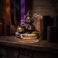 thumbnail image 4 of Miwamany Halloween Dark Witch Tabletop Decor, 2D Acrylic Flat Pumpkin Girl Figurine, Spooky Home Desk Shelf Decoration for Party Ornament Display, 4 of 5