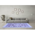 thumbnail image 3 of Ahgly Company Indoor Square Abstract Blue Modern Area Rugs, 3' Square, 3 of 4