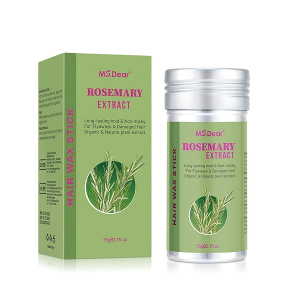 Hair Wax Stick, Rosemary Wax Stick for Hair Slick Stick, Hair Wax Stick for Women Kids, Hair Gel Stick for Girls Hair Accessories for Women Fly away Hair Tamer, Hair Bun Maker for Kids Styling Cream