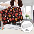 thumbnail image 6 of HELLHERO Dust Cover for Sewing Machine and Handle Vegetable Pattern Foldable 17.7x8.6x12.5 Inch for Long-Term Travel, 6 of 8